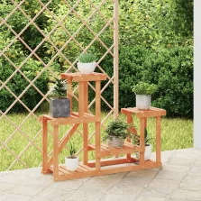   vidaXL tömör fenyőfa virágtartó állvány 90 x 25 x 73,5 cm