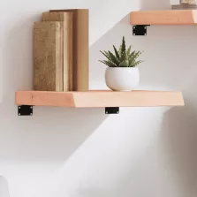 vidaXL kezeletlen tömör tölgyfa fali polc 40x40x(2-6) cm