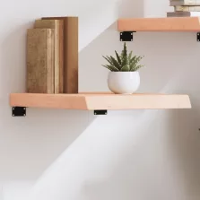 vidaXL kezeletlen tömör tölgyfa fali polc 40x60x(2-6) cm