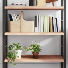vidaXL kezeletlen tömör tölgyfa fali polc 100x60x(2-4) cm