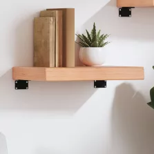   vidaXL világosbarna kezelt tömör tölgyfa fali polc 40x30x(2-6) cm