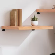   vidaXL világosbarna kezelt tömör tölgyfa fali polc 60x50x(2-6) cm