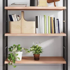   vidaXL világosbarna kezelt tömör tölgyfa fali polc 100x50x(2-4) cm
