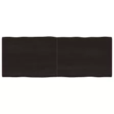 vidaXL sötétbarna kezelt tömör asztallap 160x60x(2-4) cm