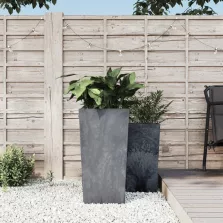   vidaXL szürke PP ültetvény kivehető belsővel 21/49 L beton megjelenés