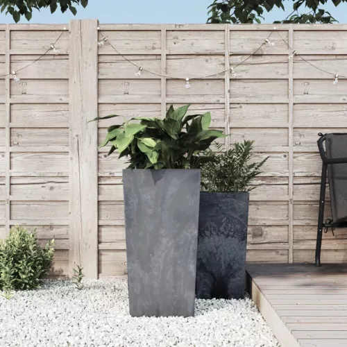 vidaXL szürke PP ültetvény kivehető belsővel 21/49 L beton megjelenés