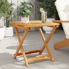   vidaXL tömör akácfa összecsukható kerti asztal 50 x 50 x 50 cm