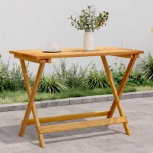   vidaXL összecsukható tömör akácfa kerti asztal 90 x 52,5 x 65 cm