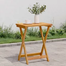   vidaXL tömör akácfa összecsukható kerti asztal 50 x 36 x 60 cm