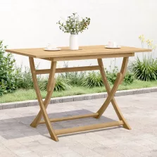   vidaXL összecsukható tömör akácfa kerti asztal 120 x 70 x 75 cm