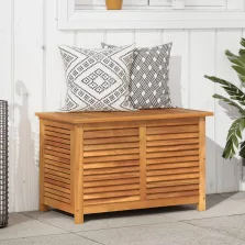   vidaXL tömör akácfa kerti tárolóláda zsaluval 90 x 50 x 56 cm