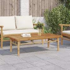 vidaXL bambusz dohányzóasztal 110 x 55 x 35 cm