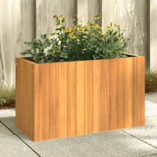 vidaXL tömör akácfa kerti virágtartó 59x27,5x35 cm