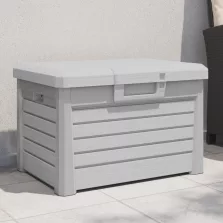   vidaXL szürke polipropilén kültéri párnatartó láda 73 x 50,5 x 46,5 cm