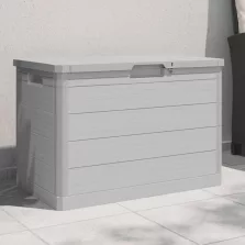   vidaXL szürke polipropilén kültéri párnatartó láda 77,5 x 44,5 x 53 cm