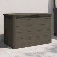   vidaXL barna polipropilén kültéri párnatartó láda 77,5 x 44,5 x 53 cm