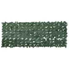 vidaXL sötétzöld leveles erkélyparaván 200 x 75 cm