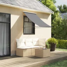   vidaXL antracit szövet és acél feltekerhető napellenző 100 x 150 cm