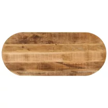   vidaXL tömör nyers mangófa ovális asztallap 80 x 40 x 2,5 cm
