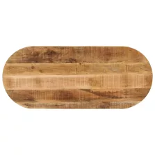   vidaXL tömör nyers mangófa ovális asztallap 90 x 40 x 2,5 cm