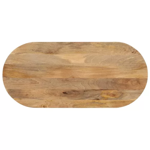 vidaXL tömör mangófa ovális asztallap 110 x 40 x 2,5 cm