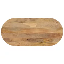 vidaXL tömör mangófa ovális asztallap 110 x 50 x 2,5 cm