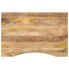   vidaXL tömör nyers mangófa íves asztallap 100 x 50 x 2,5 cm
