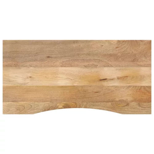 vidaXL tömör nyers mangófa íves asztallap 120 x 50 x 2,5 cm