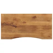   vidaXL tömör nyers mangófa íves asztallap 120 x 50 x 2,5 cm