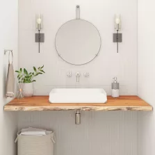   vidaXL tömör akácfa téglalap alakú fürdőszobai pult 140 x 60 x 2,5 cm