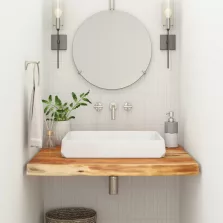   vidaXL tömör akácfa téglalap alakú fürdőszobai pult 80 x 60 x 3,8 cm