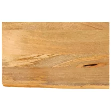   vidaXL tömör mangófa természetes élű asztallap 40 x 20 x 2,5 cm