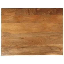   vidaXL tömör mangófa természetes élű asztallap 90 x 80 x 2,5 cm