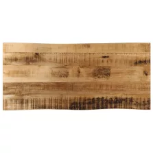   vidaXL tömör nyers mangófa természetes élű asztallap 100 x 40 x 2,5 cm