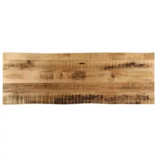   vidaXL tömör nyers mangófa természetes élű asztallap 120 x 40 x 2,5 cm