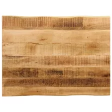   vidaXL tömör nyers mangófa természetes élű asztallap 70 x 60 x 2,5 cm
