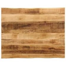   vidaXL tömör nyers mangófa természetes élű asztallap 90 x 80 x 2,5 cm