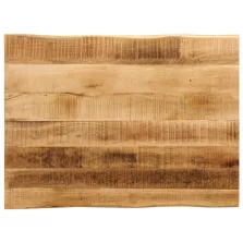   vidaXL tömör nyers mangófa természetes élű asztallap 80 x 60 x 3,8 cm