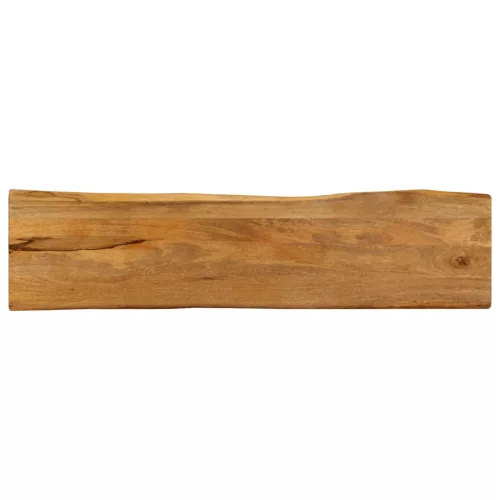 vidaXL tömör mangófa természetes élű asztallap 180 x 40 x 2,5 cm