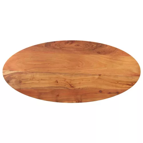 vidaXL tömör akácfa ovális asztallap 120 x 60 x 2,5 cm