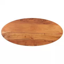 vidaXL tömör akácfa ovális asztallap 120 x 50 x 3,8 cm