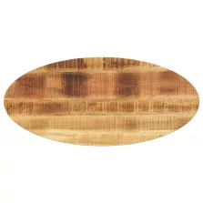 vidaXL tömör mangófa ovális asztallap 110 x 40 x 2,5 cm