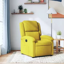 vidaXL sárga bársony dönthető fotel