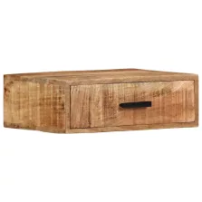   vidaXL tömör mangófa falra szerelhető éjjeliszekrény 40x30x13,5 cm