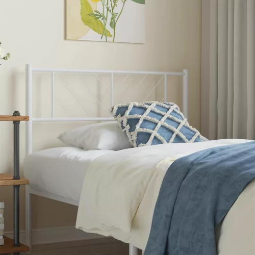 vidaXL fehér fém fejtámla 75 cm