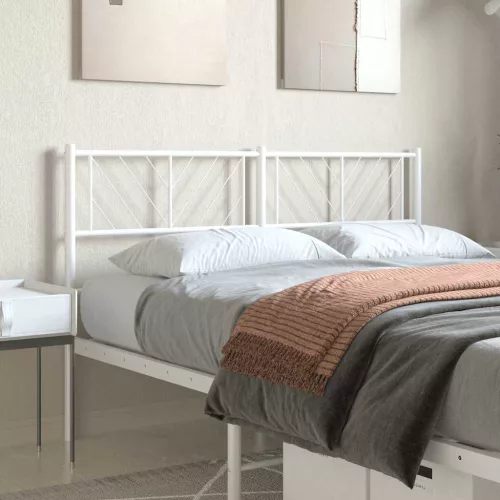 vidaXL fehér fém csere fejtámla 120 cm