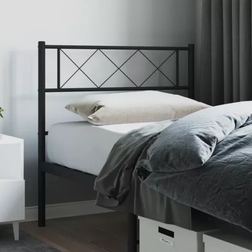 vidaXL fekete fém fejtámla 90 cm