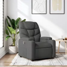 vidaXL sötétszürke szövet relaxfotel
