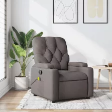 vidaXL tópszínű szövet dönthető masszázsfotel