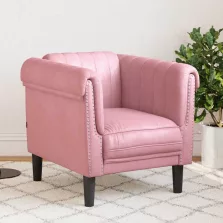 vidaXL rózsaszín bársony kanapéfotel